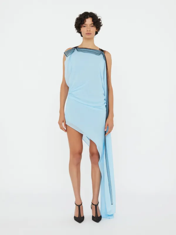 パーティードレス CHRISTOPHER ESBER one-shoulder dress with cut-out and CHRISTOPHER ESBER Spiral one-shoulder cutout emellished