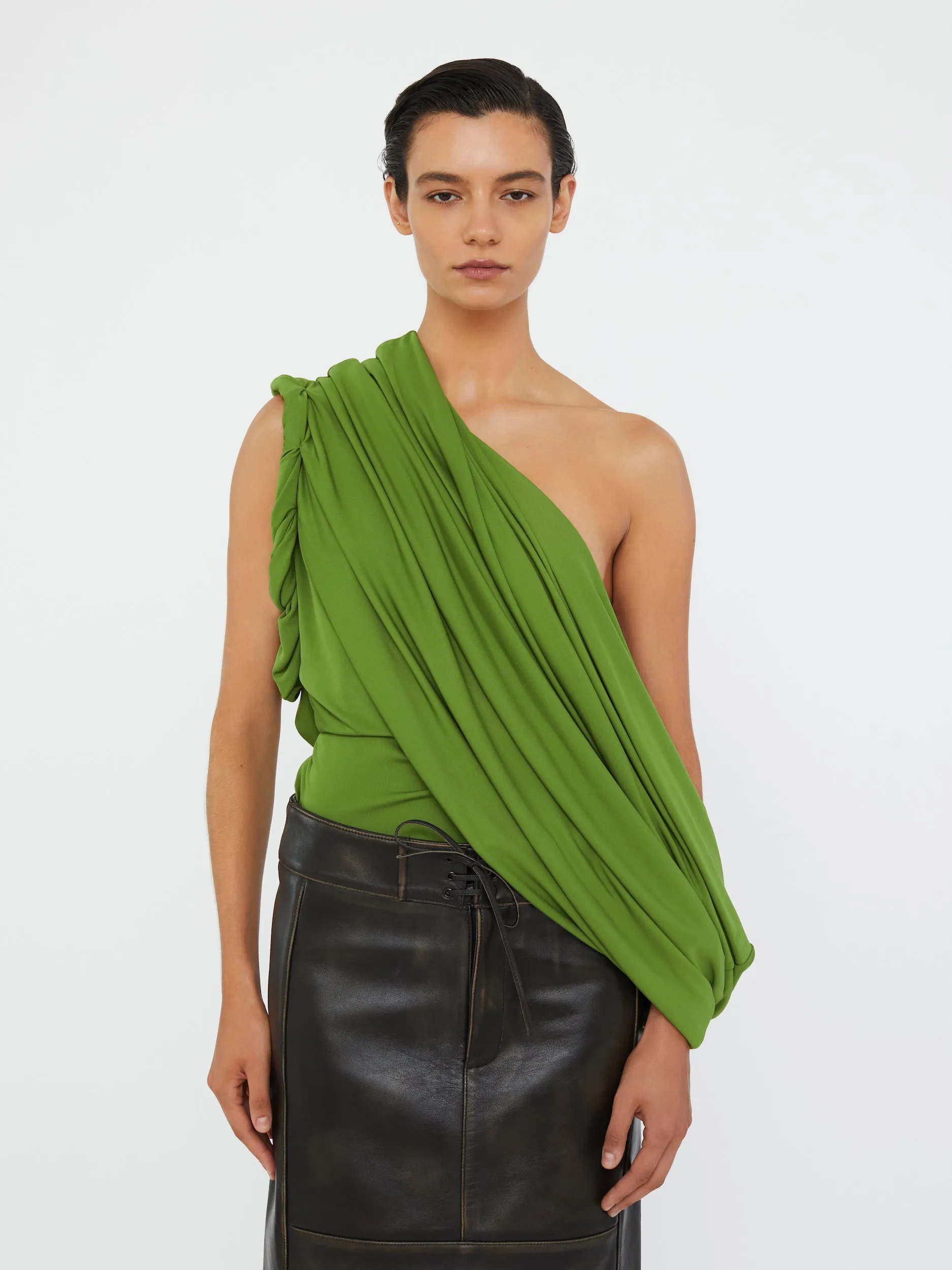 Burnished Eddie Leather Skirt sold by Christopher Esber product image thumbnail 4