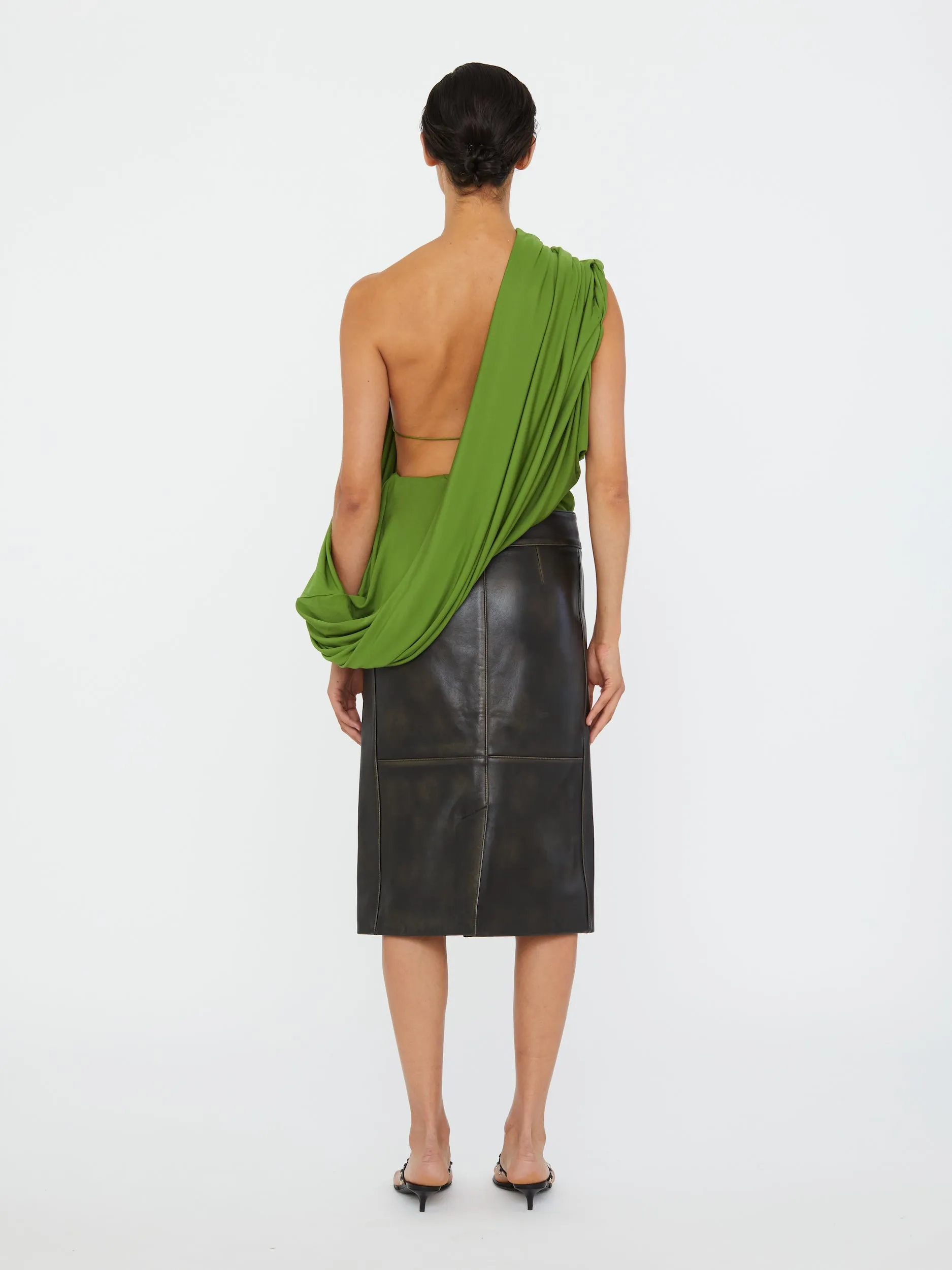 Burnished Eddie Leather Skirt sold by Christopher Esber product image thumbnail 2