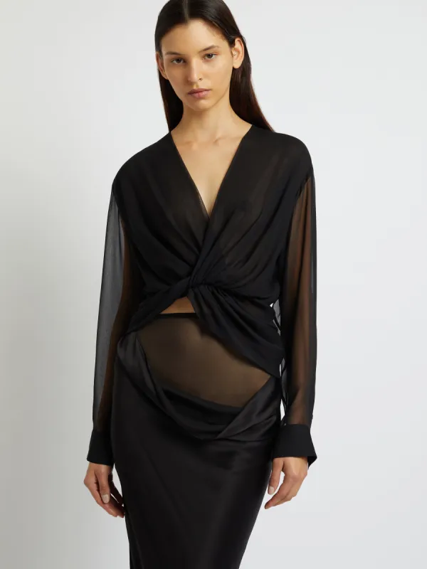 Silk Springs Twist Front Top sold by Christopher Esber