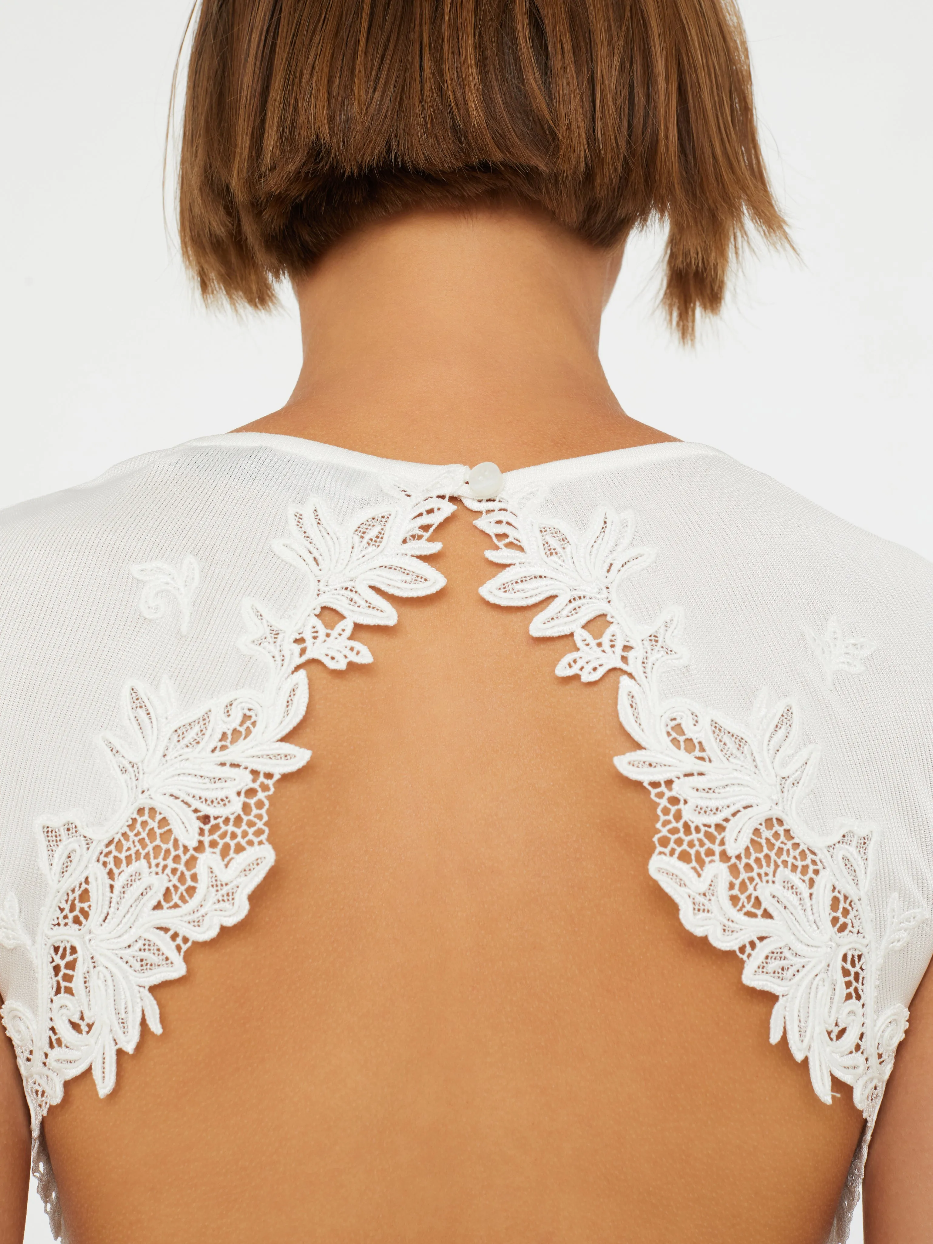 Hibiscus Embroidered Rib Dress sold by Christopher Esber product image thumbnail 4