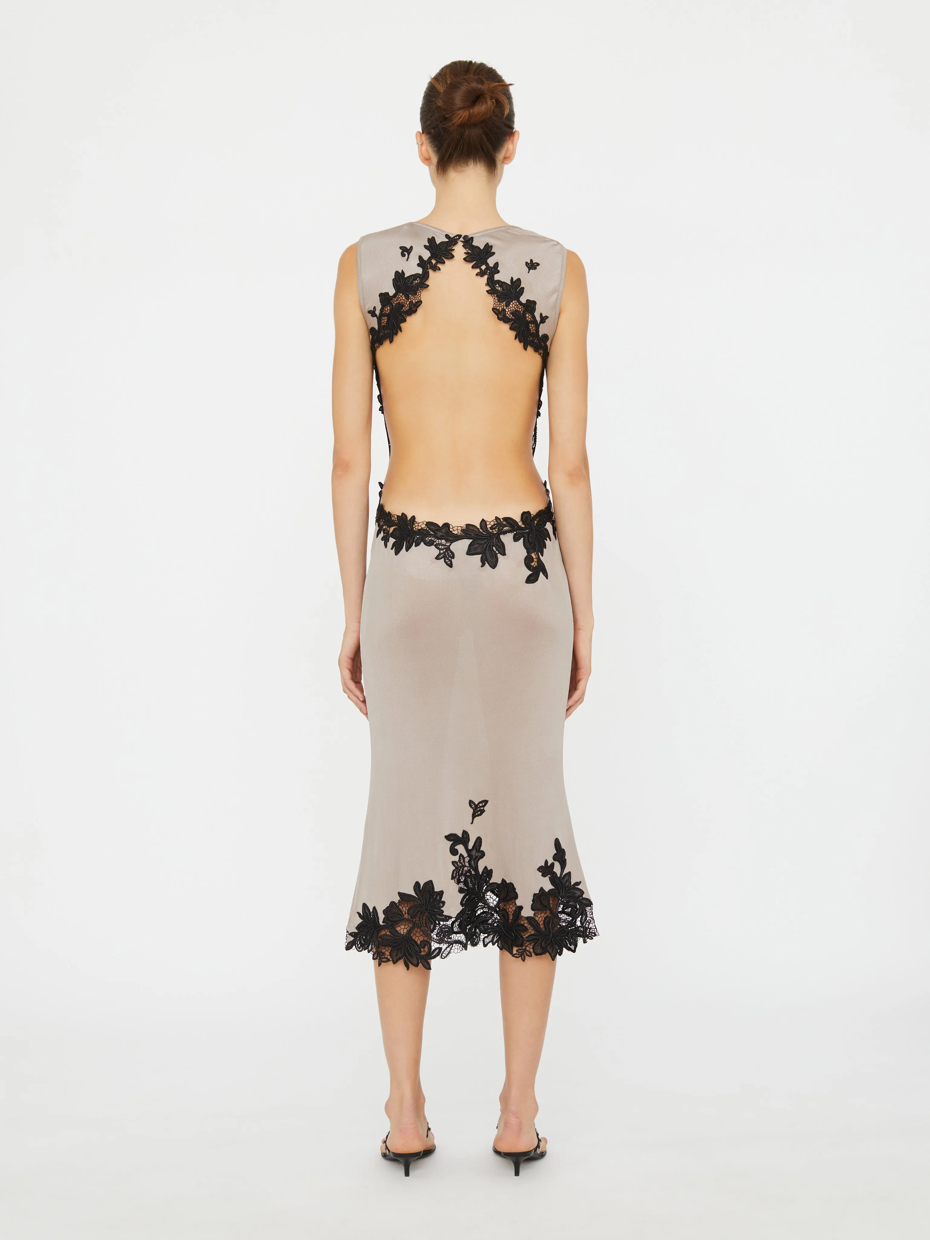 Hibiscus Embroidered Rib Dress sold by Christopher Esber product image thumbnail 5