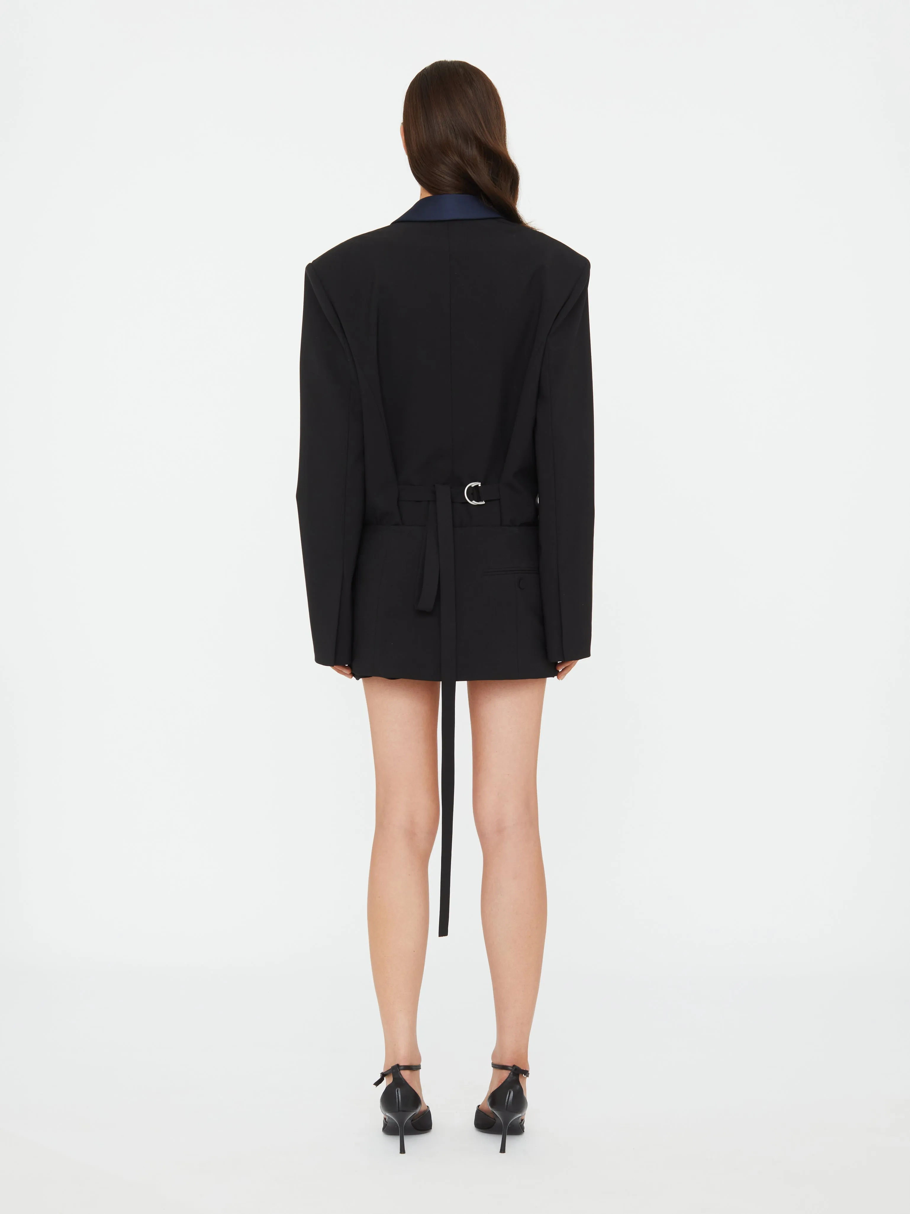 Tuxedo Contrast Wool Blazer sold by Christopher Esber product image thumbnail 5