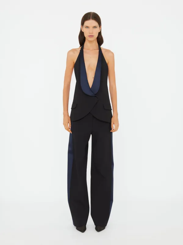 Tuxedo Contrast Wool Trouser sold by Christopher Esber