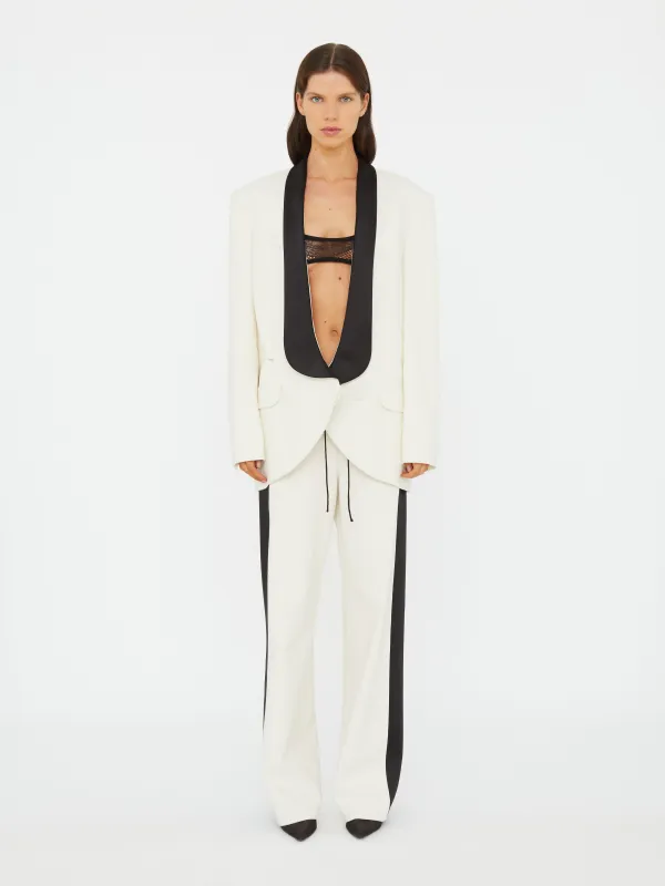 Tuxedo Contrast Silk Trouser sold by Christopher Esber