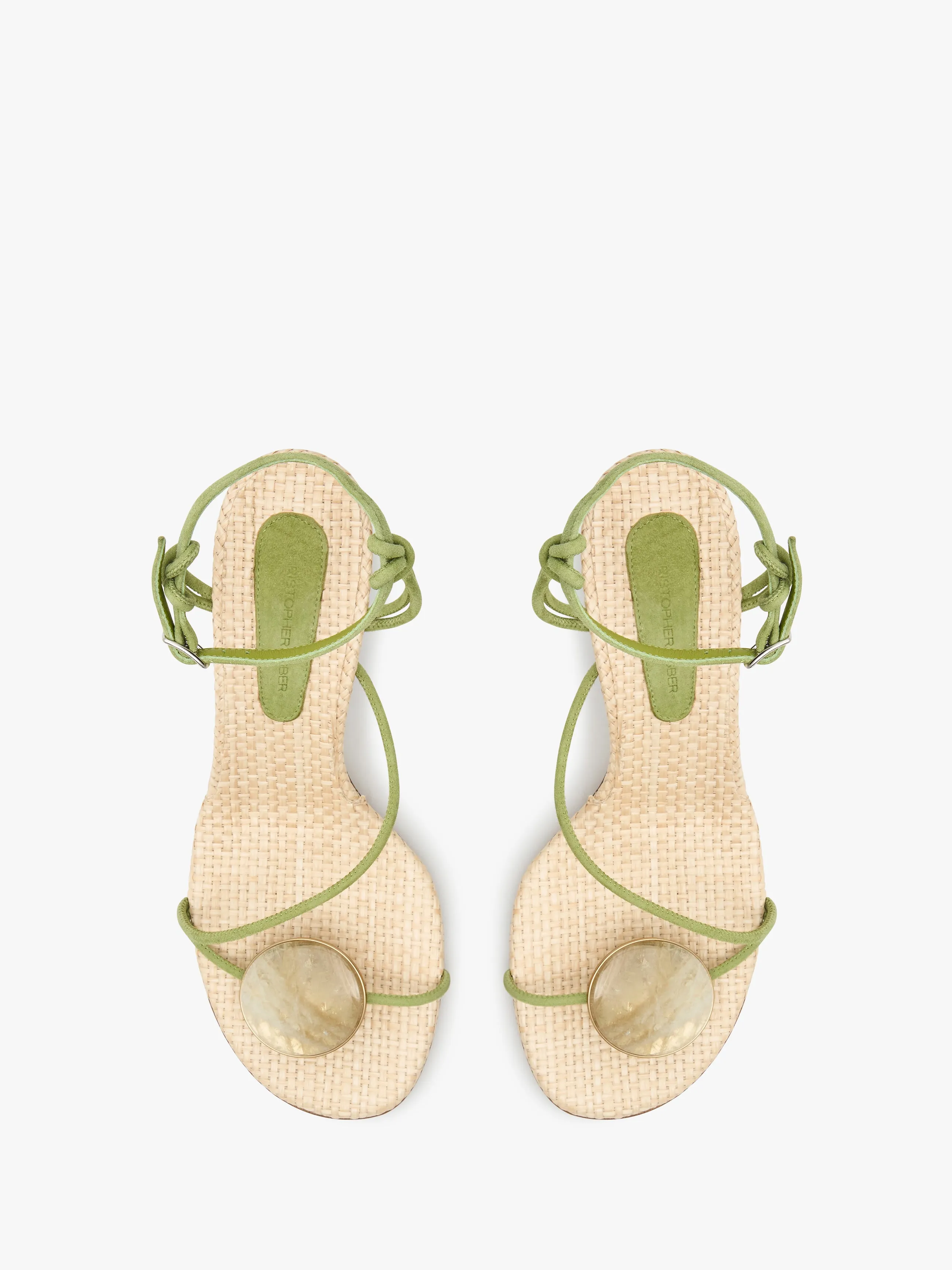 Doma Stoned Raffia Heel sold by Christopher Esber product image thumbnail 4