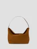 Turnlock Suede Shoulder Bag sold by Christopher Esber