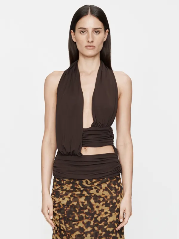 Draped Cummerbund Jersey Top sold by Christopher Esber