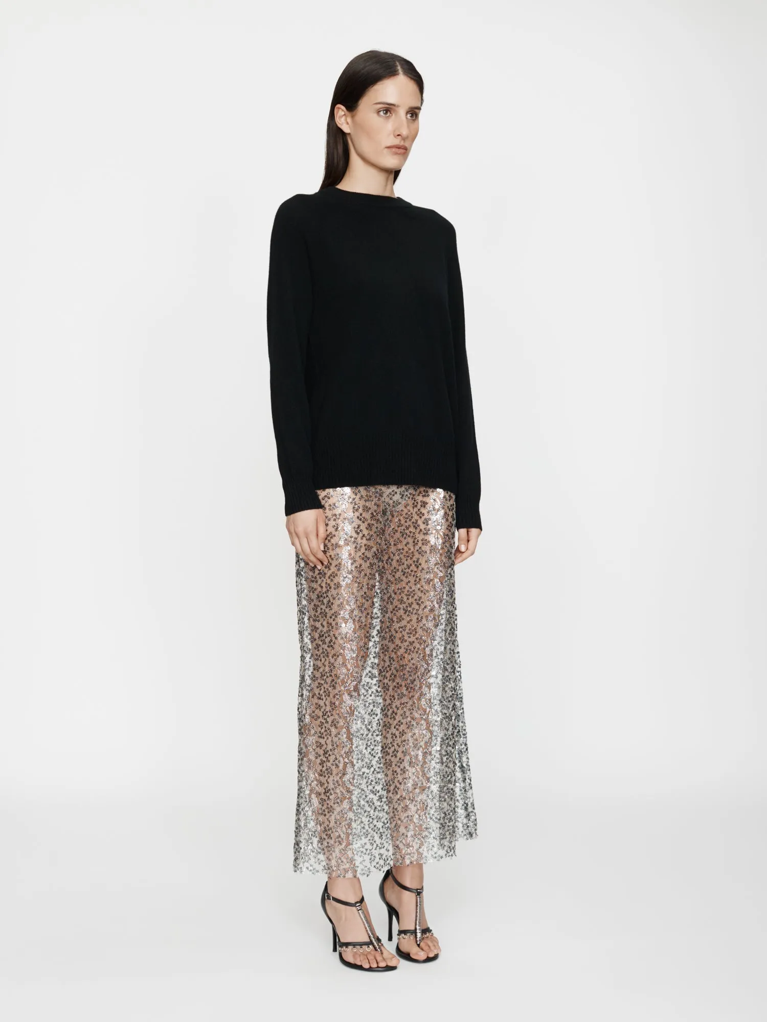 Sequinned Lace Column Skirt sold by Christopher Esber product image thumbnail 3