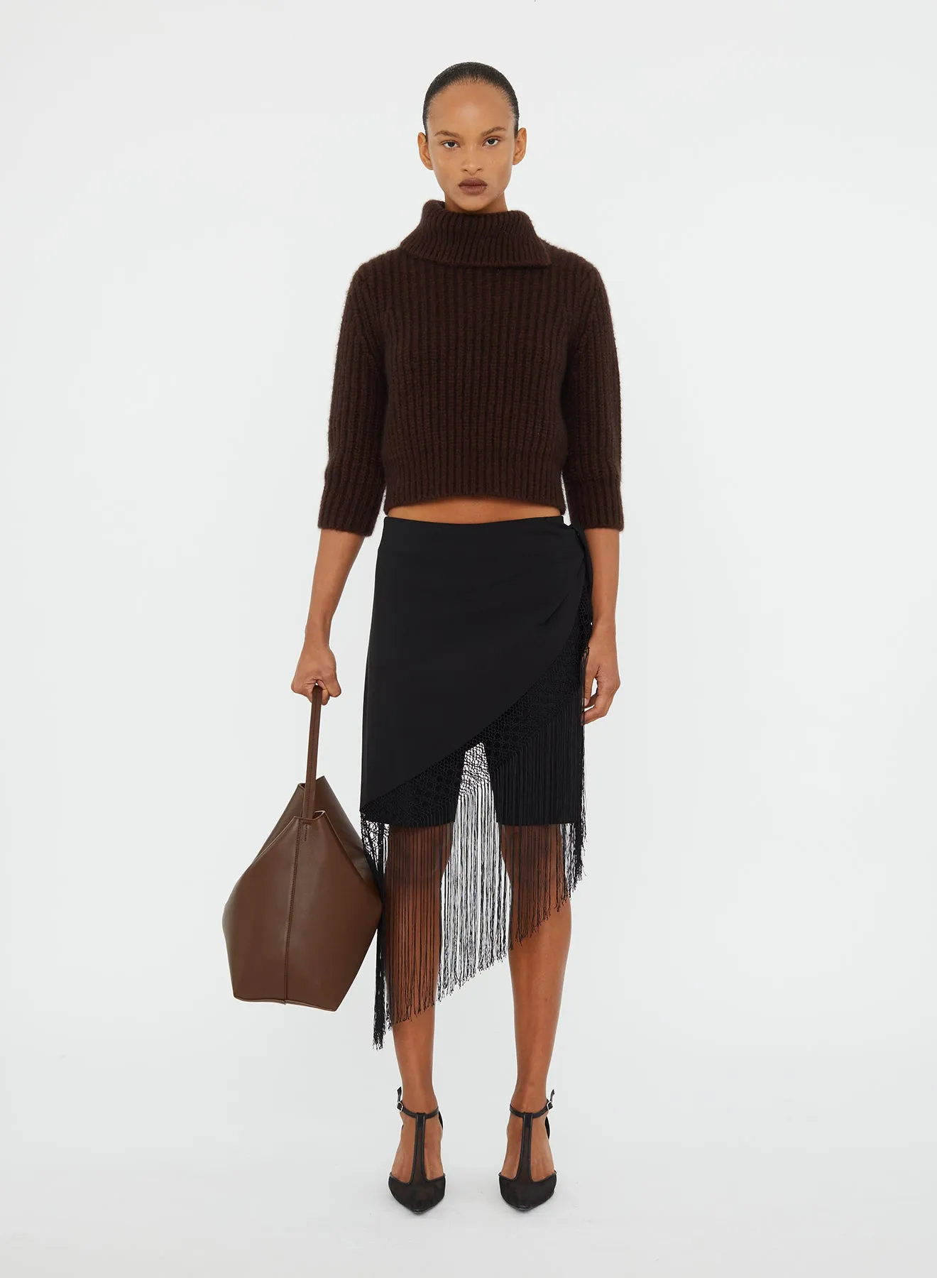 Unravel Macrame Wrap Short sold by Christopher Esber