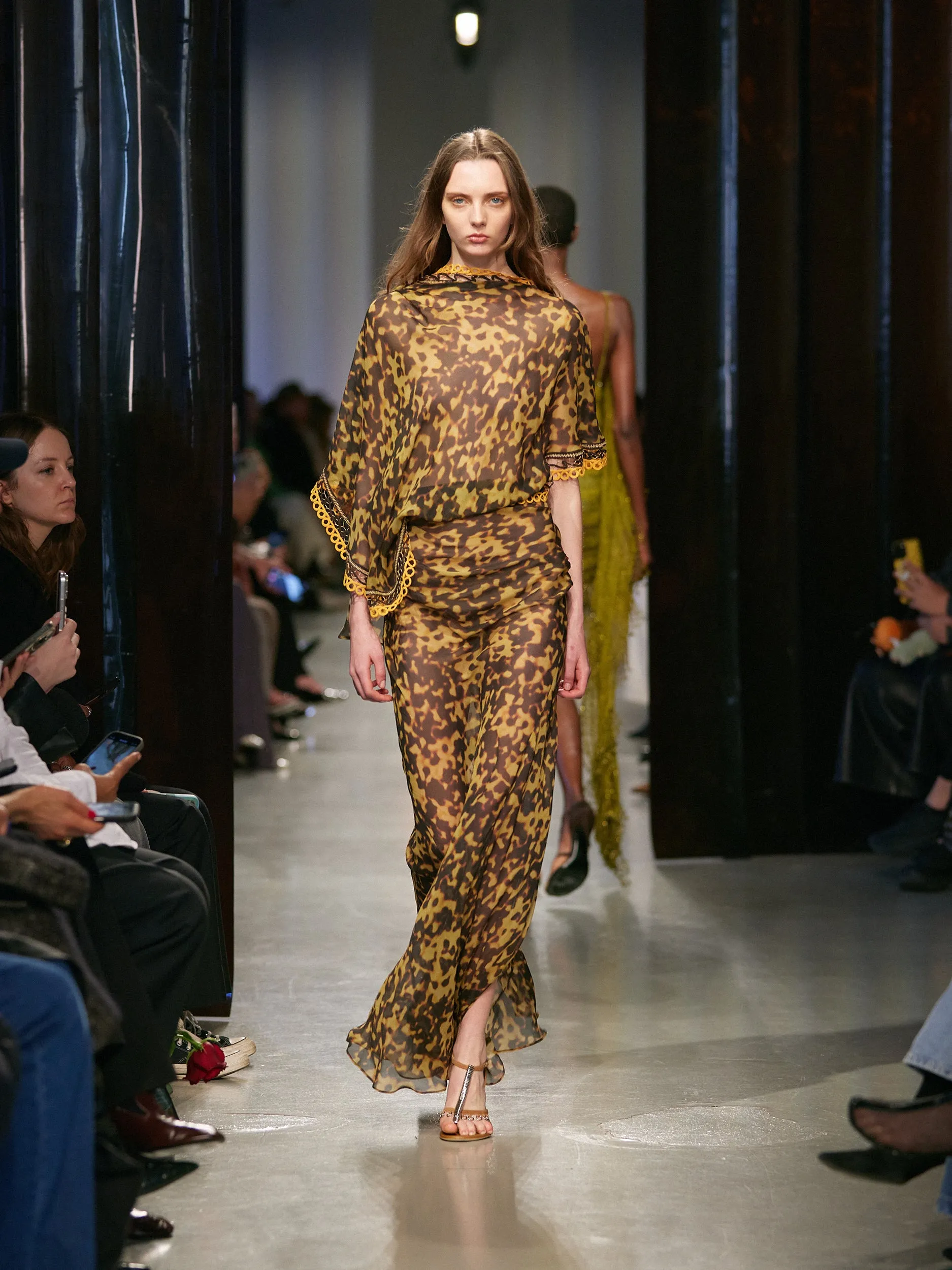 Roule Trimmed Backless Drape Dress sold by Christopher Esber