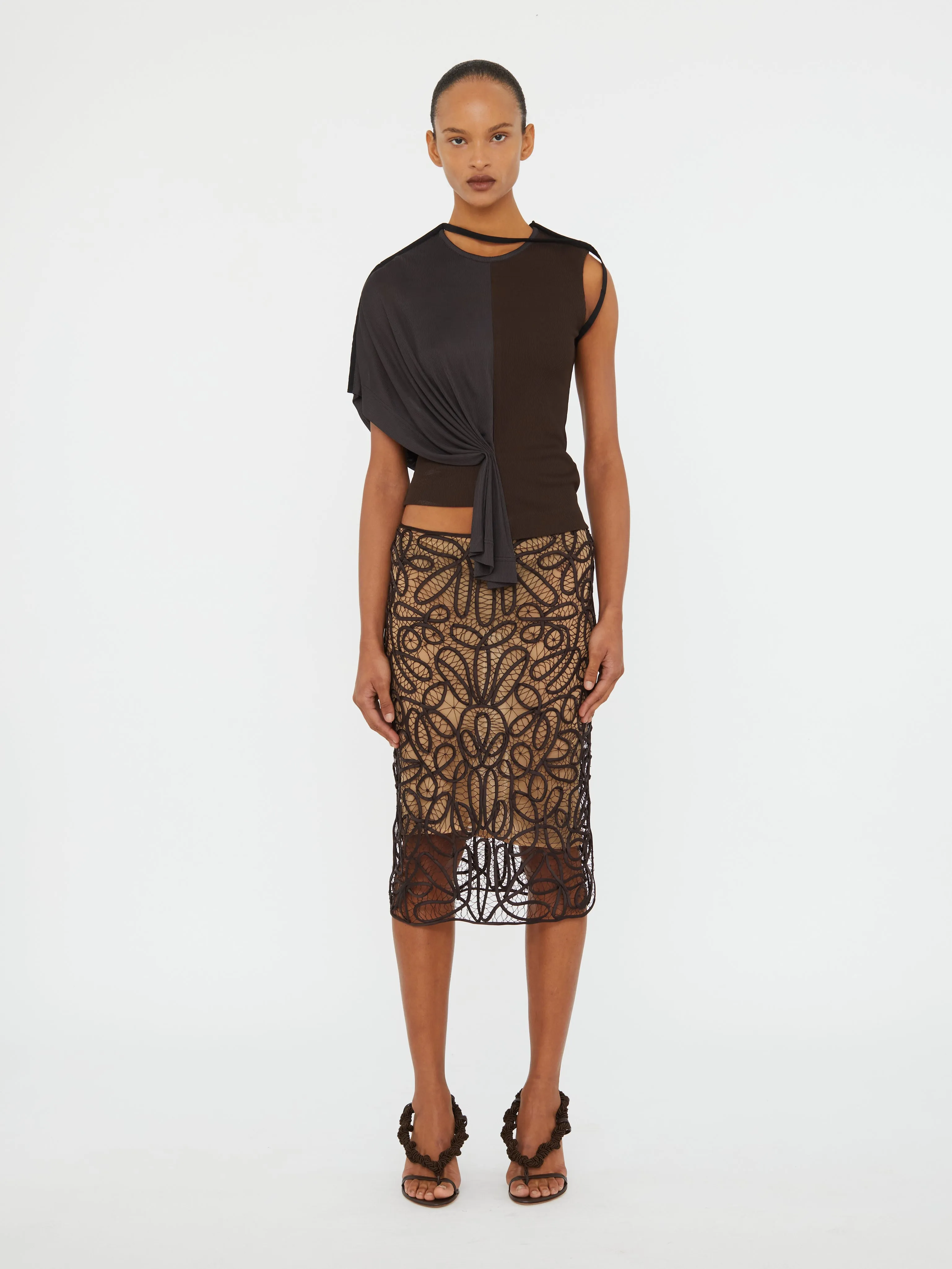 Meander Lace Skirt sold by Christopher Esber