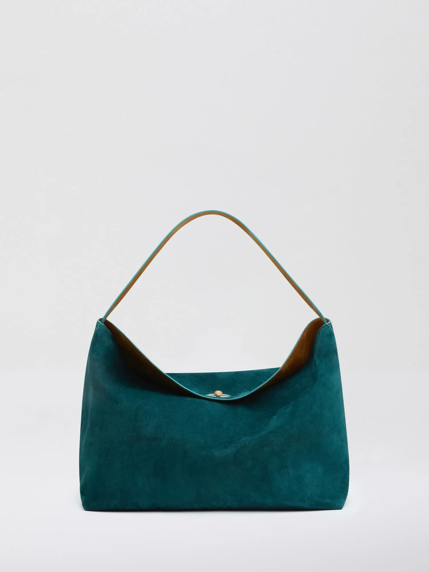 Turnlock Suede Grande Shoulder Bag sold by Christopher Esber