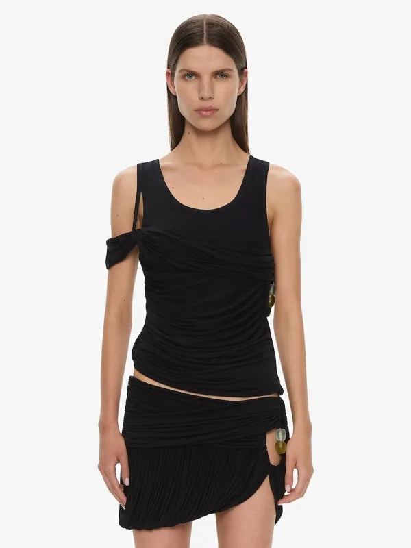 Beach Glass Shawl Jersey Tank sold by Christopher Esber