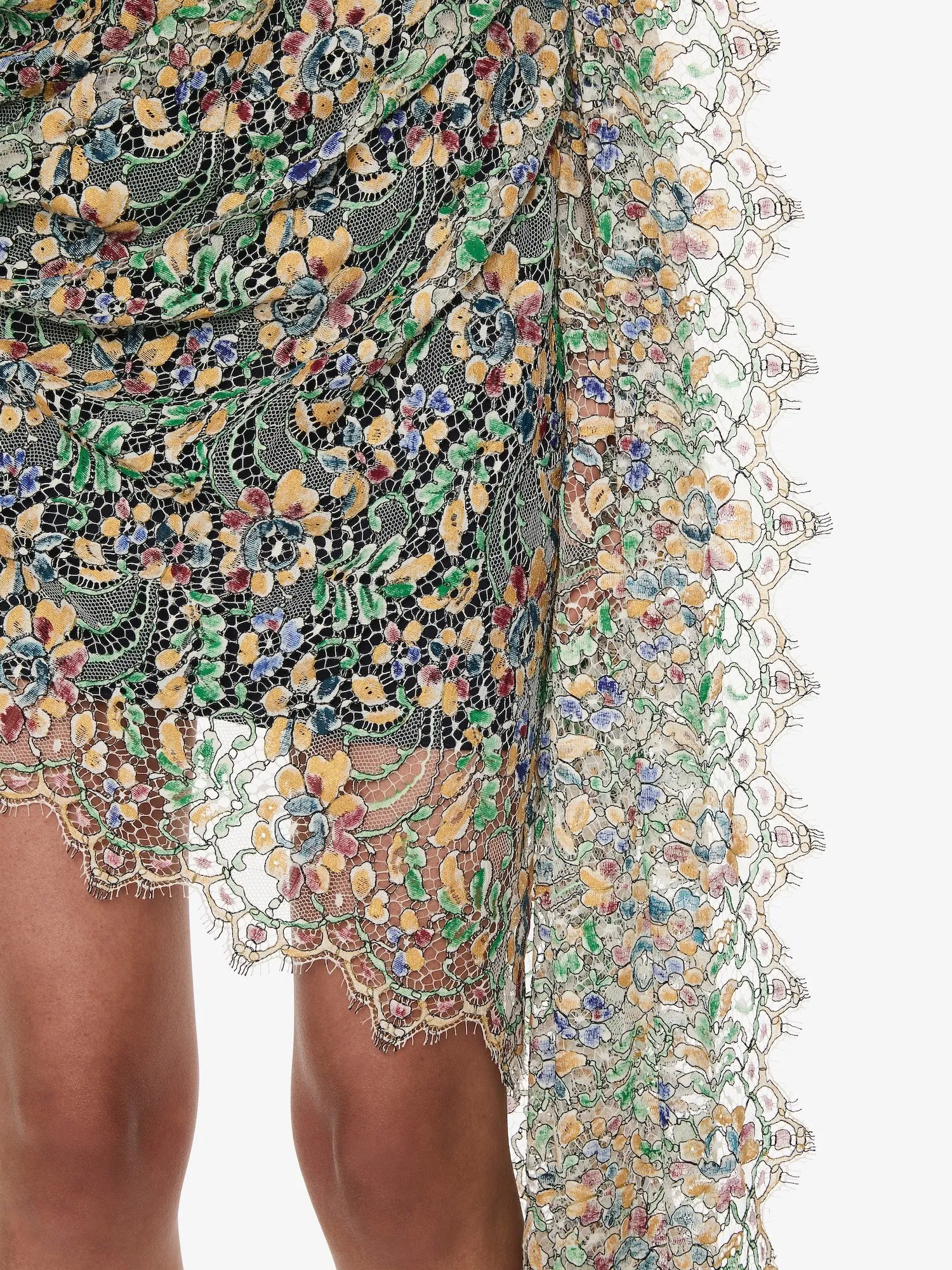 Hand Painted Draped Lace Mini Dress sold by Christopher Esber product image thumbnail 5