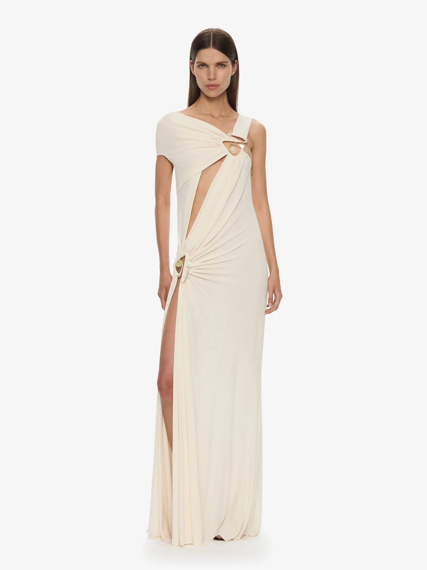 Veer Spiral Crystal Draped Jersey Dress sold by Christopher Esber product image thumbnail 3
