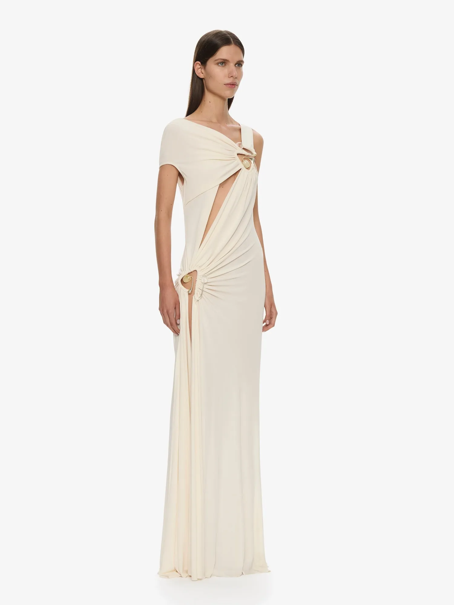 Veer Spiral Crystal Draped Jersey Dress sold by Christopher Esber product image thumbnail 2