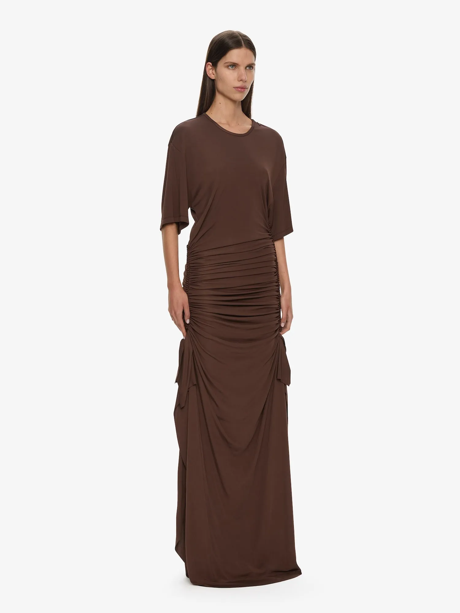 Shibari Jersey Ruche Tee Dress sold by Christopher Esber product image thumbnail 3