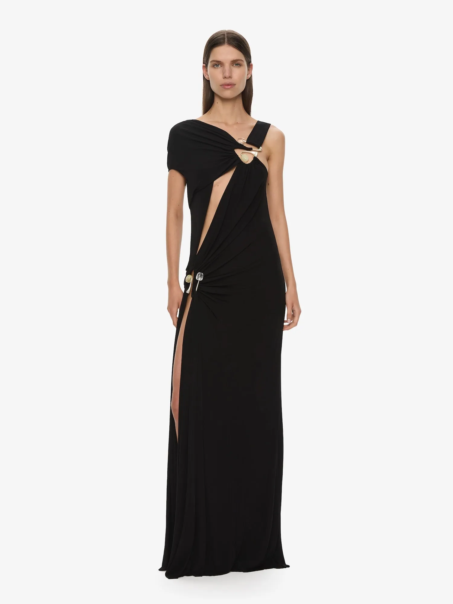 Veer Spiral Crystal Draped Jersey Dress sold by Christopher Esber product image thumbnail 3
