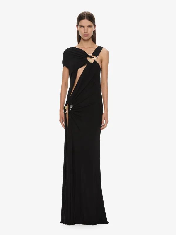 Veer Spiral Crystal Draped Jersey Dress sold by Christopher Esber