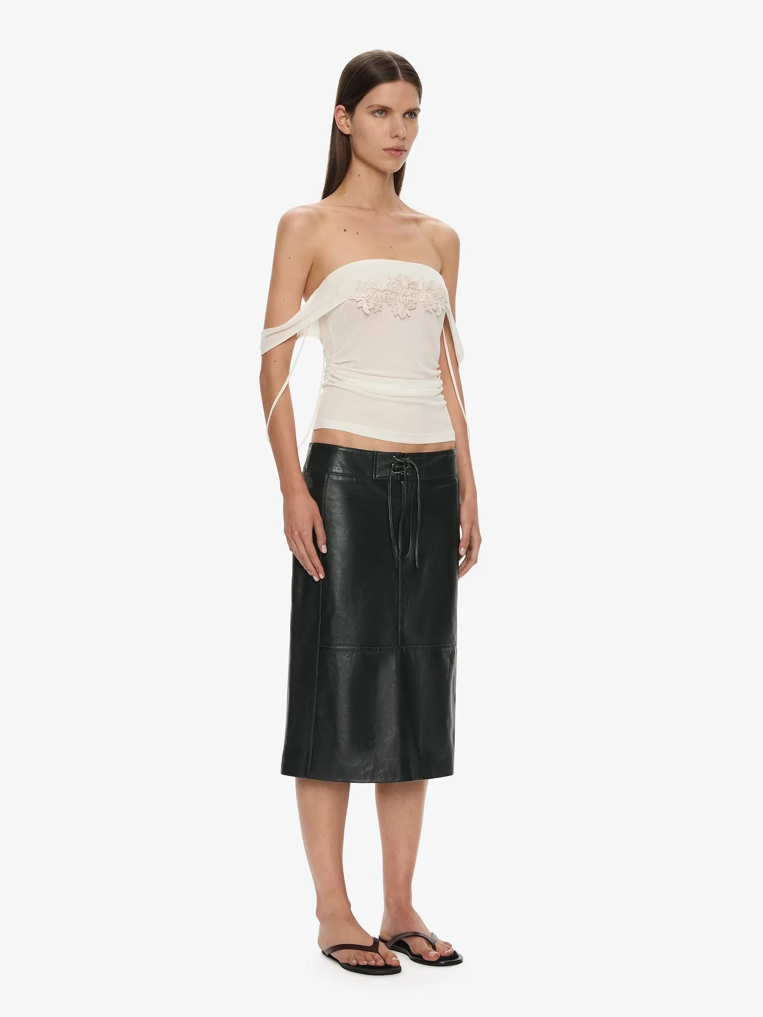 Eddie Leather Skirt sold by Christopher Esber product image thumbnail 2