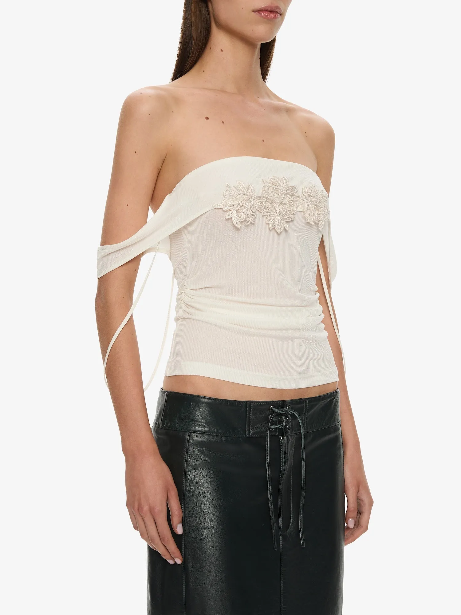 Eddie Leather Skirt sold by Christopher Esber product image thumbnail 3