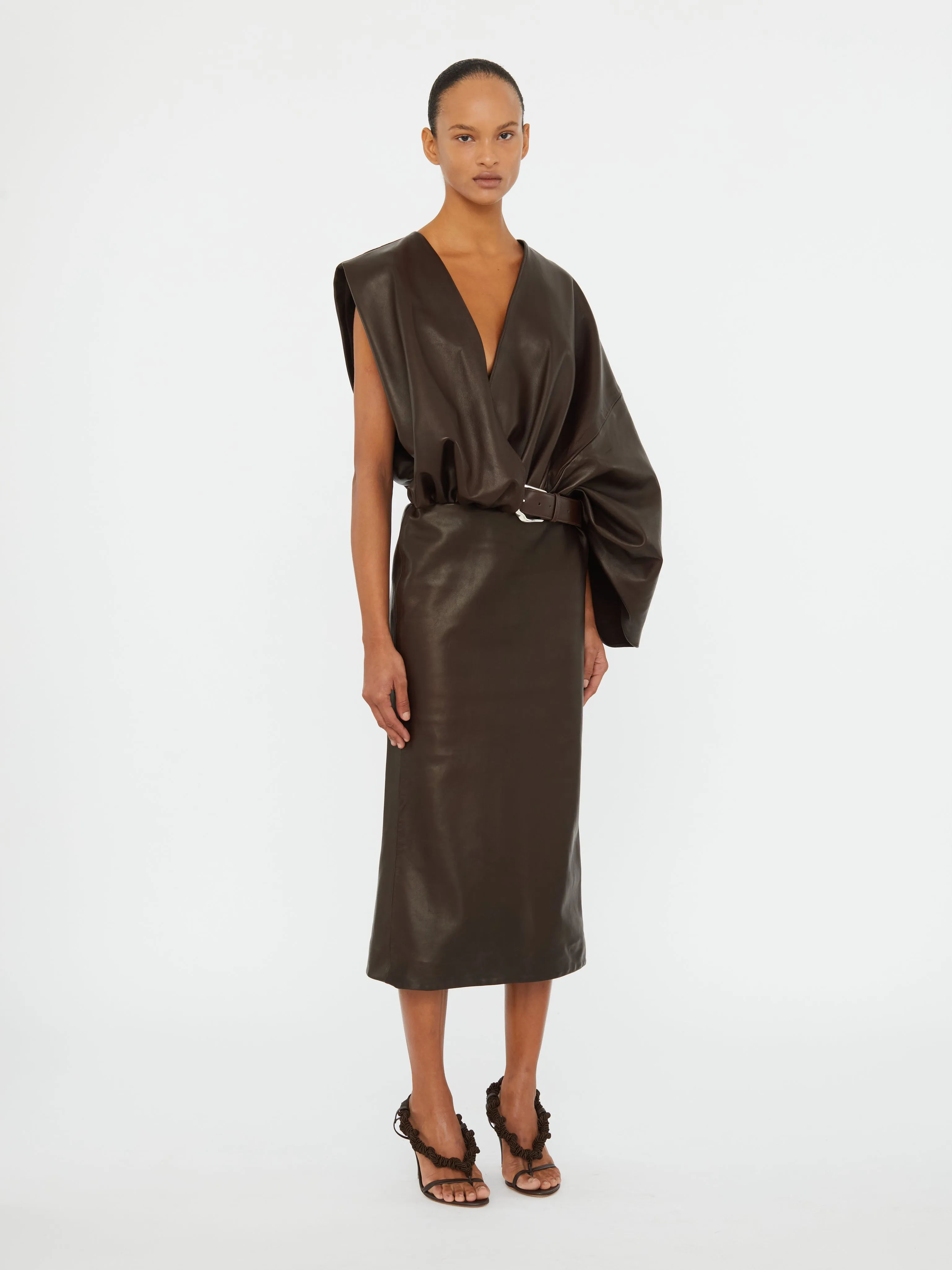 Swaddled Belted Leather Dress sold by Christopher Esber product image thumbnail 3