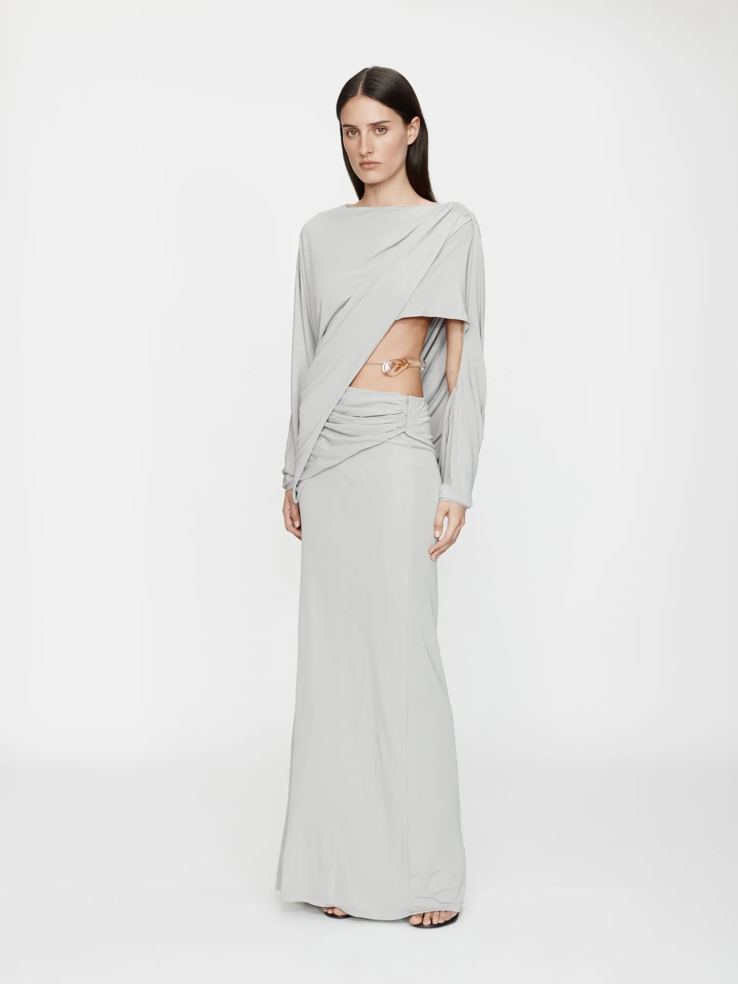 Encased Nature Resin Draped Jersey Dress sold by Christopher Esber product image thumbnail 5
