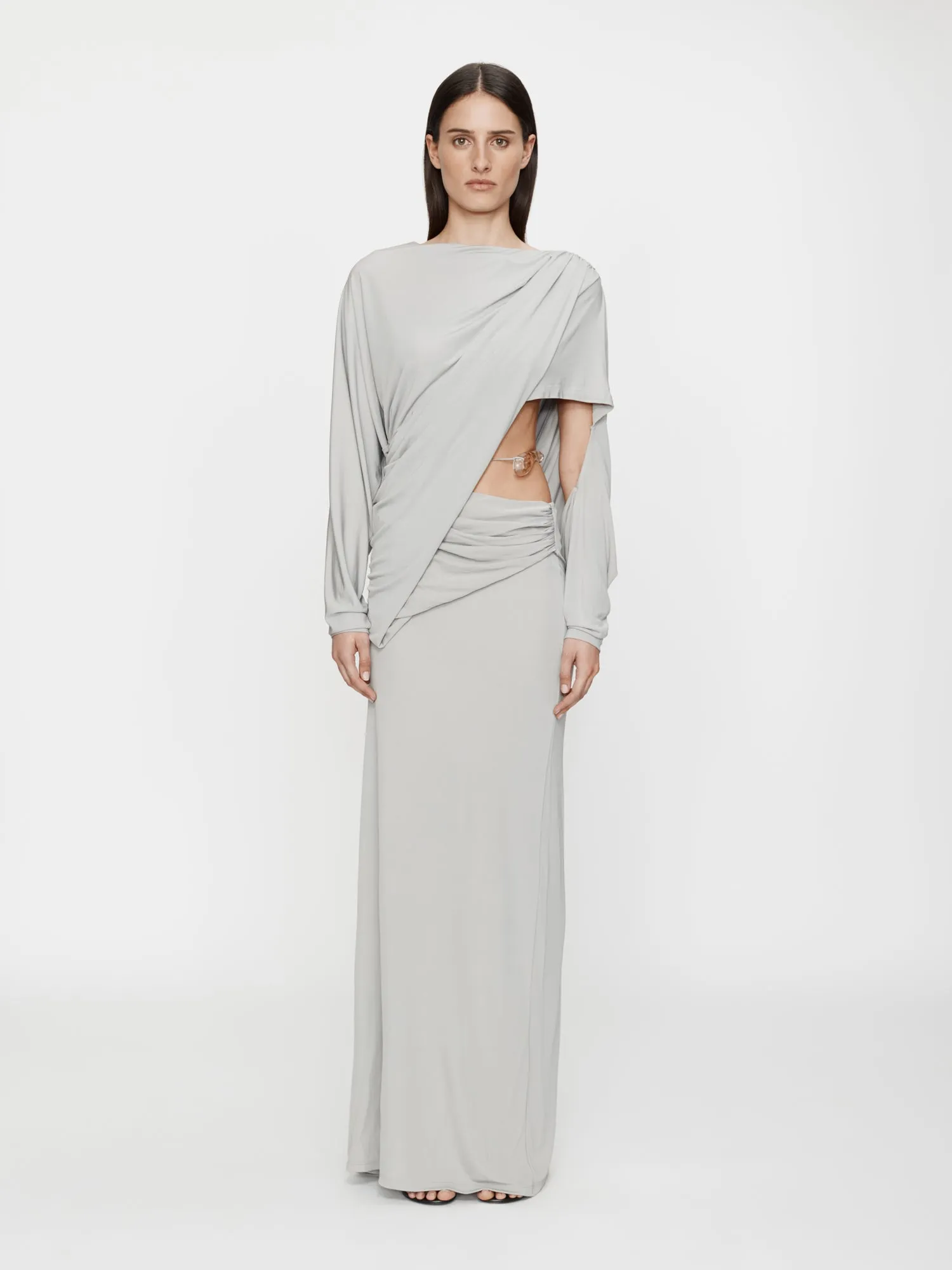 Encased Nature Resin Draped Jersey Dress sold by Christopher Esber