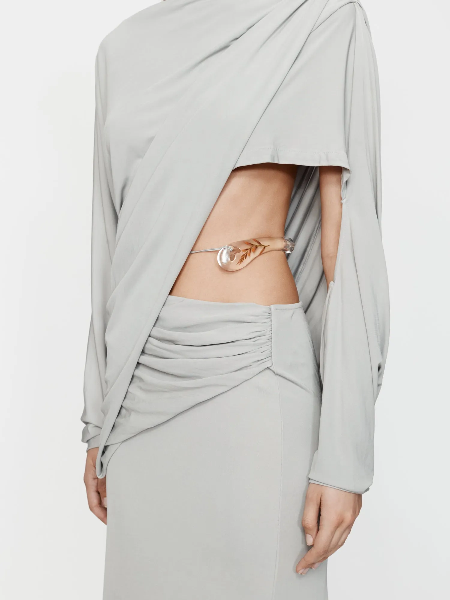 Encased Nature Resin Draped Jersey Dress sold by Christopher Esber product image thumbnail 3