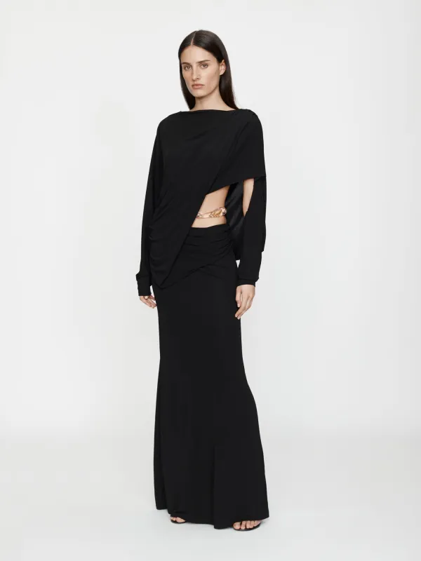 Encased Nature Resin Draped Jersey Dress made by Christopher Esber