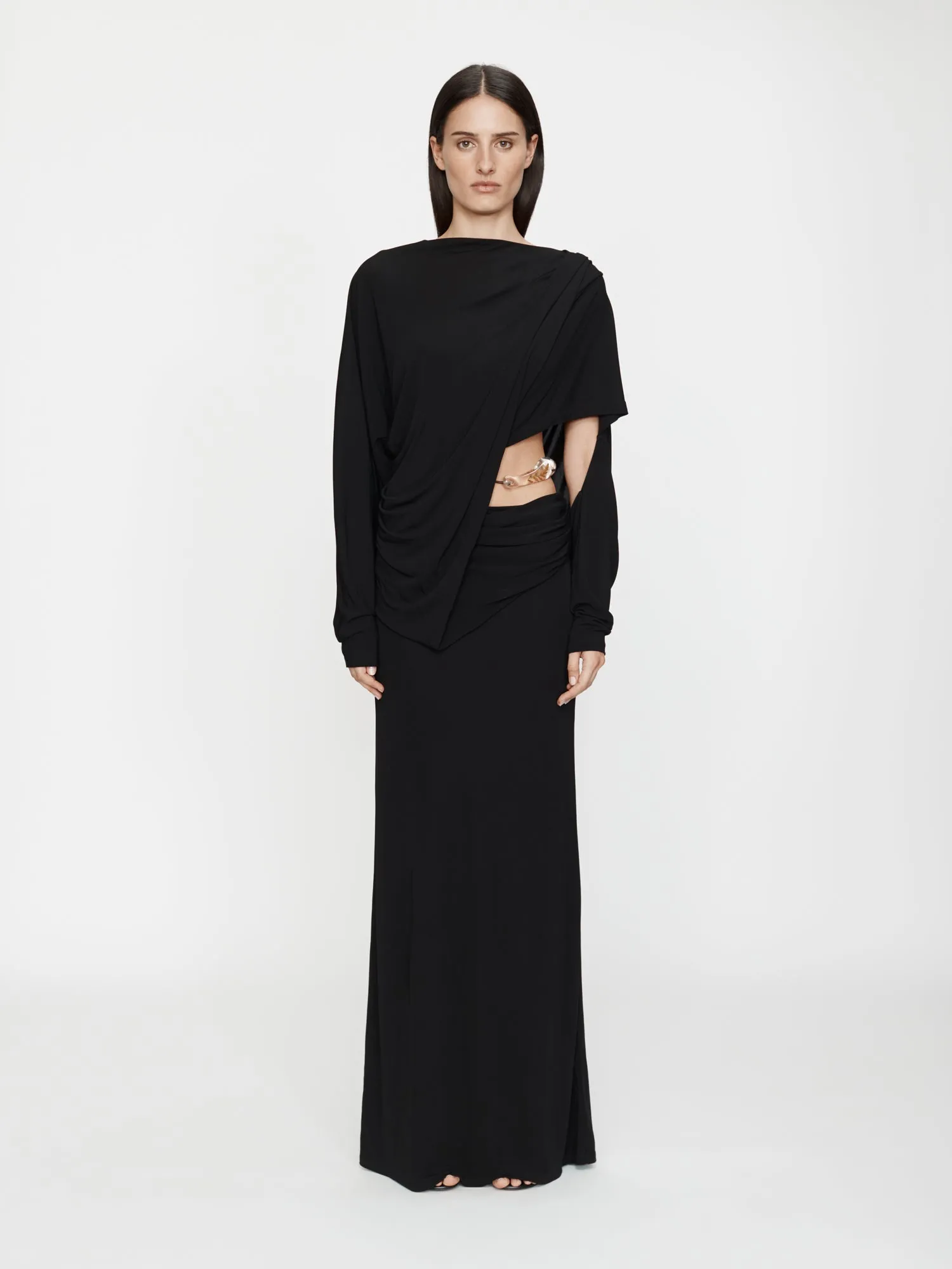 Encased Nature Resin Draped Jersey Dress sold by Christopher Esber product image thumbnail 5