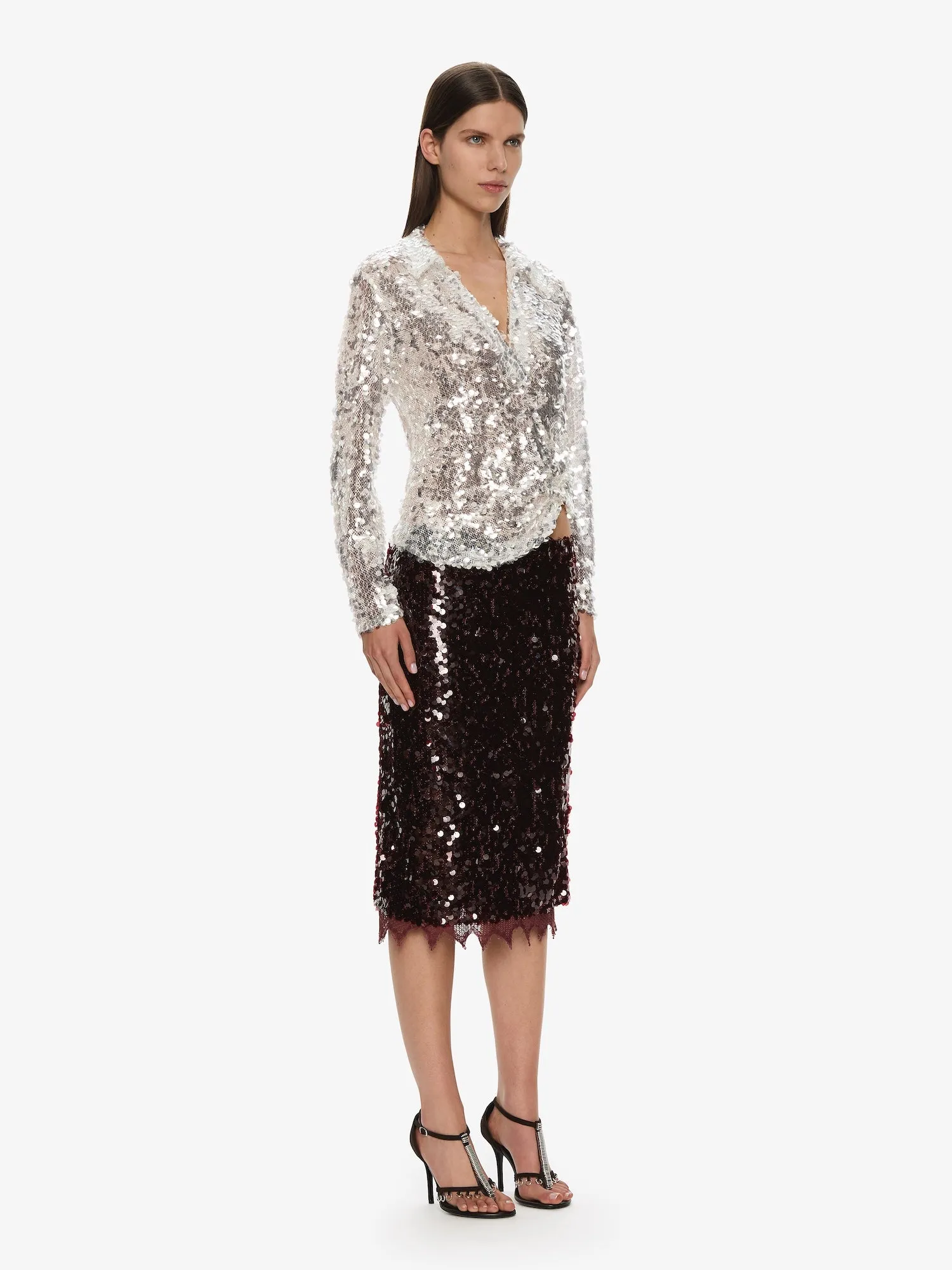 Opaline Sequin Skirt sold by Christopher Esber product image thumbnail 3