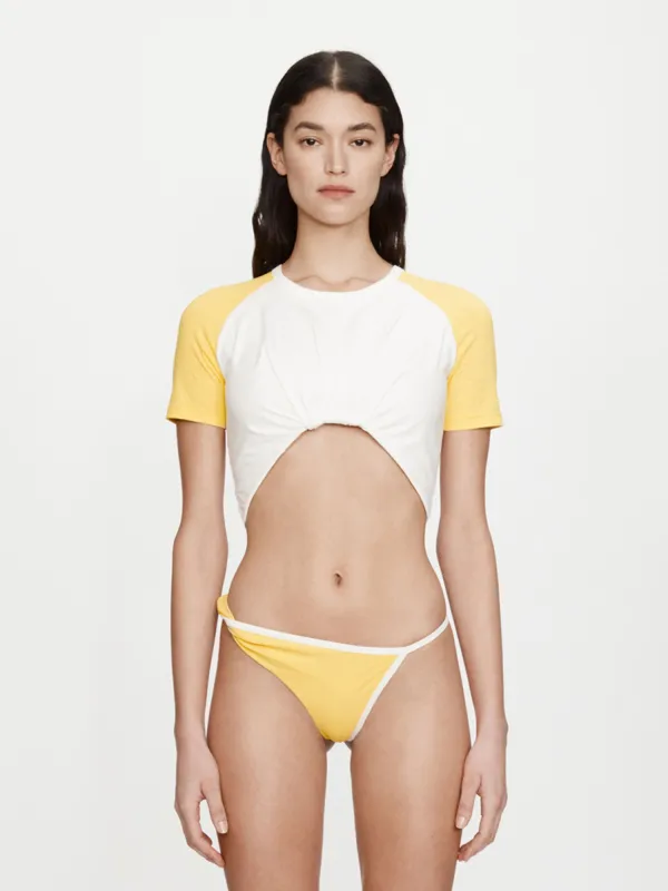 Tucked Ringer Jersey Tee sold by Christopher Esber