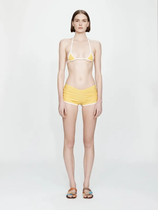 Oasis Ruched Swim Boyshort sold by Christopher Esber
