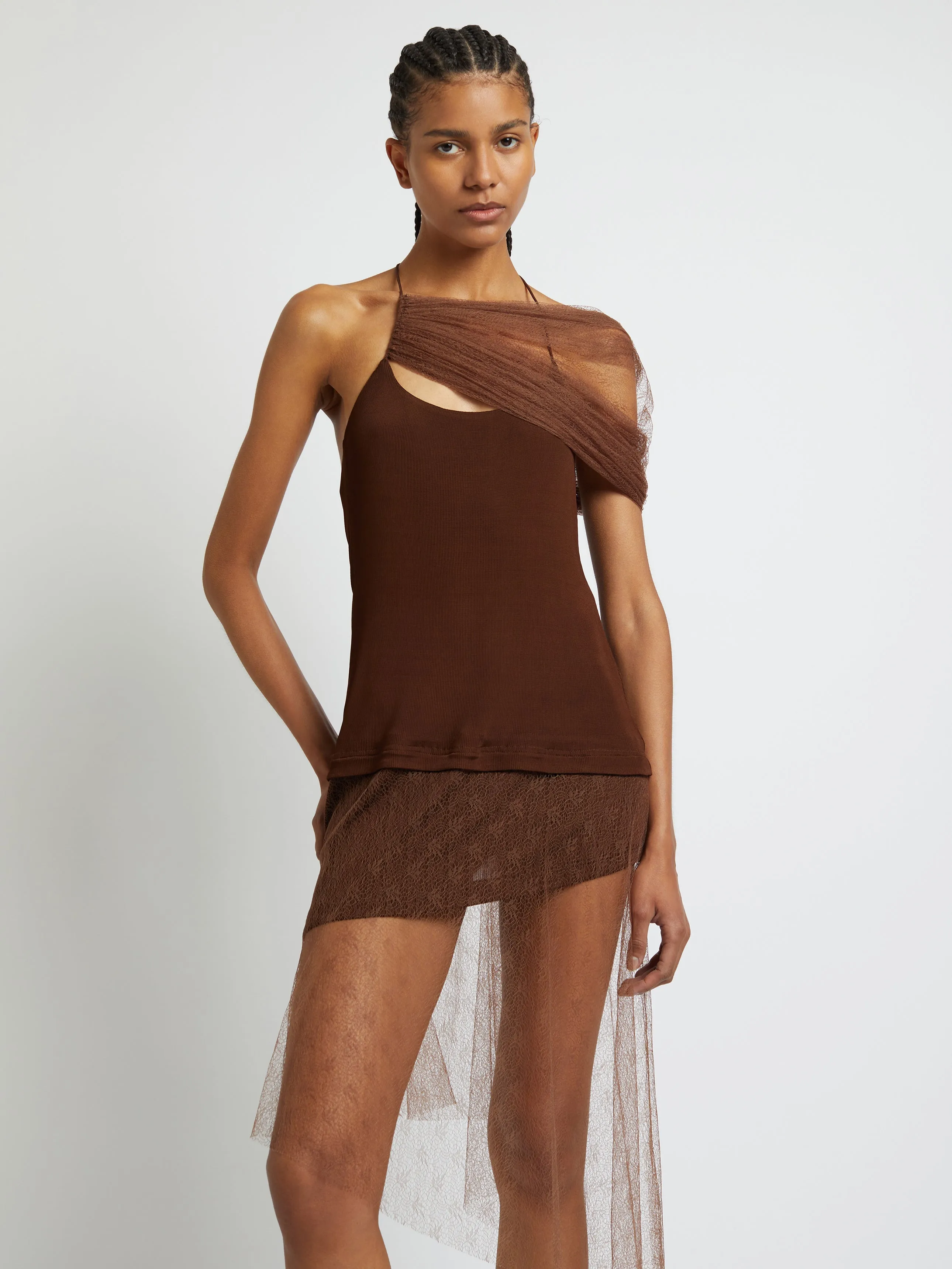 Vapor Lace Shawl Dress sold by Christopher Esber product image thumbnail 2