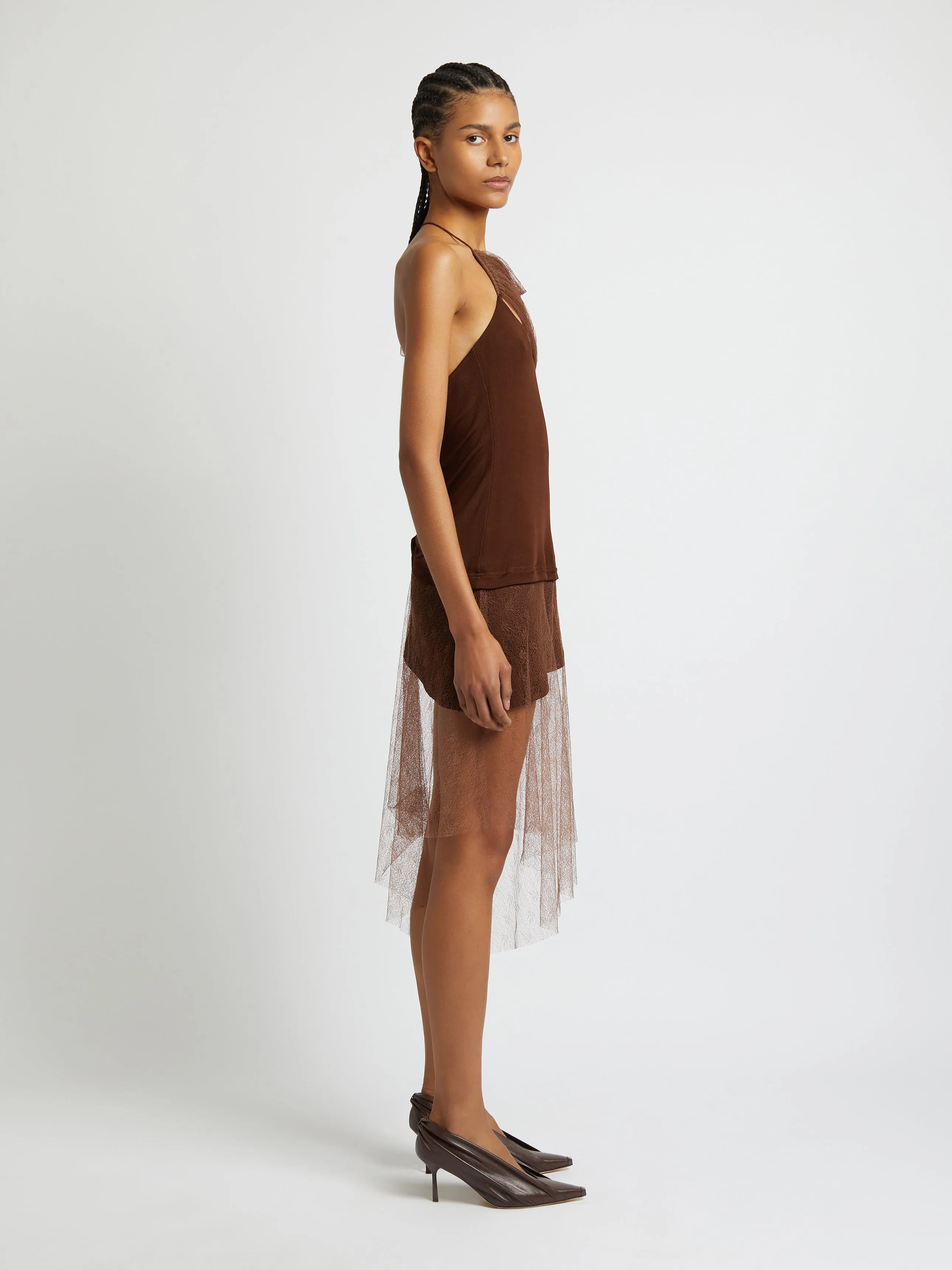 Vapor Lace Shawl Dress sold by Christopher Esber product image thumbnail 3