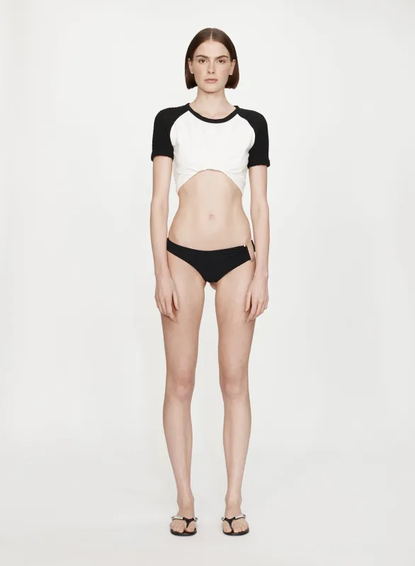 Tucked Ringer Jersey Knit Tee sold by Christopher Esber