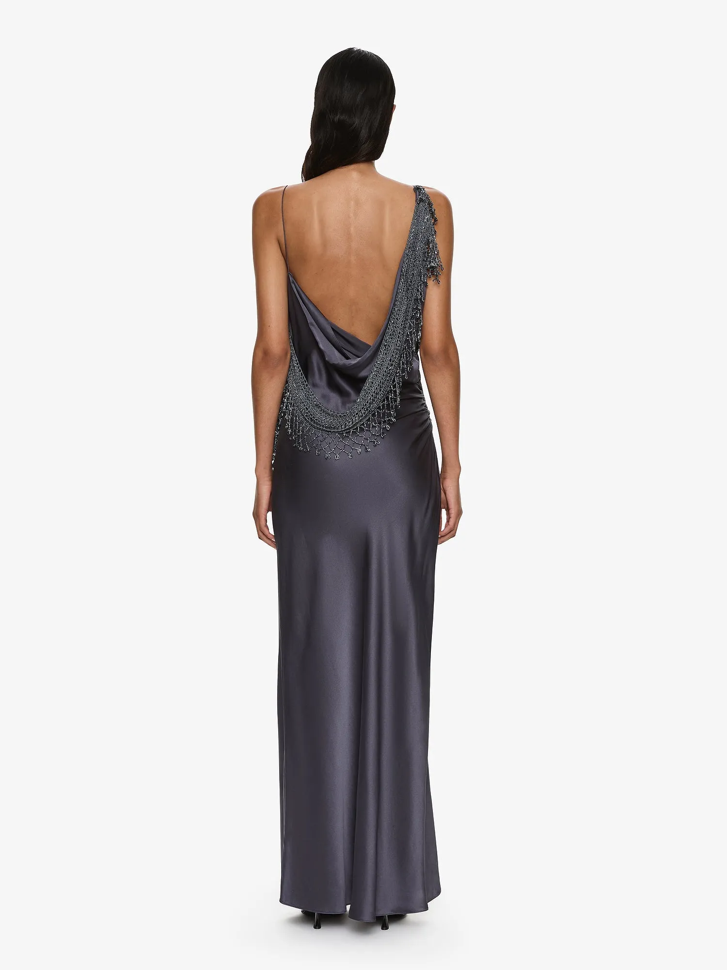 Droplet Bead Crochet Trimmed Cami Dress sold by Christopher Esber product image thumbnail 2