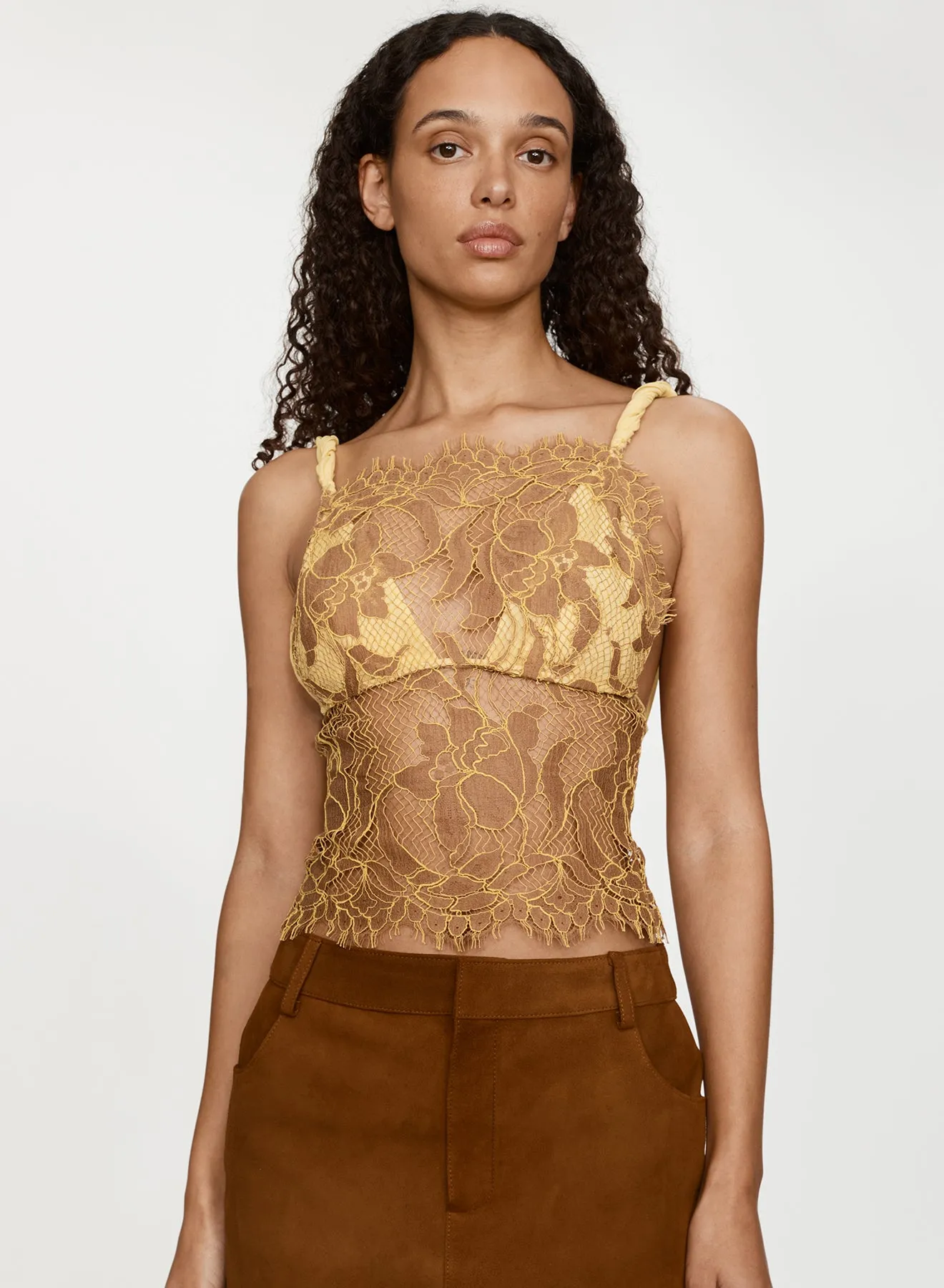 Aluna Lace Draped Silk Cami sold by Christopher Esber product image thumbnail 2