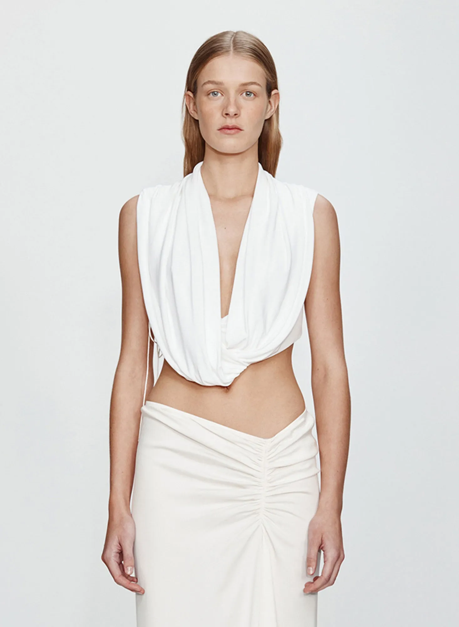 Interlock Jersey Drape Top sold by Christopher Esber