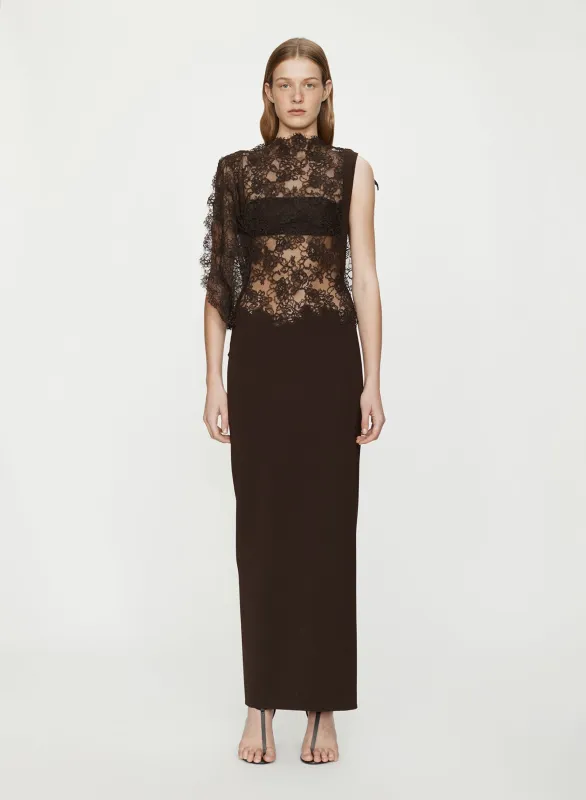 Mahara Floating Lace Column Dress sold by Christopher Esber
