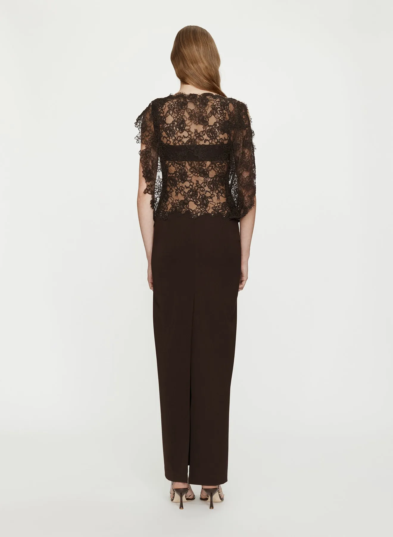 Mahara Floating Lace Column Dress sold by Christopher Esber product image thumbnail 5