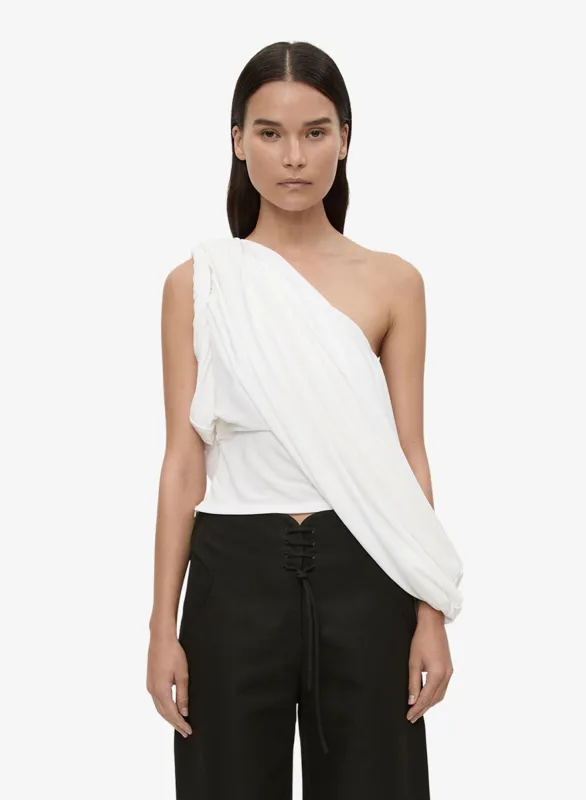 Aiba Draped Jersey Tee sold by Christopher Esber