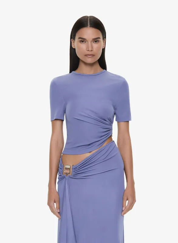 Bezel Quartz Ruched Tee sold by Christopher Esber