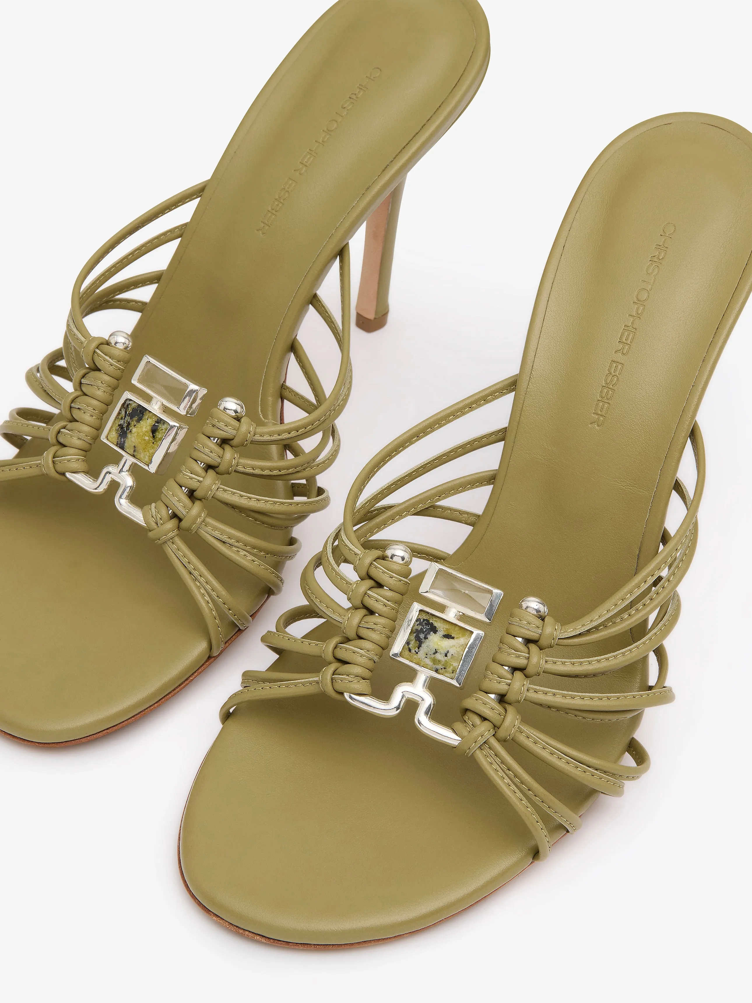 Bezel Quartz Caged Heel sold by Christopher Esber product image thumbnail 3