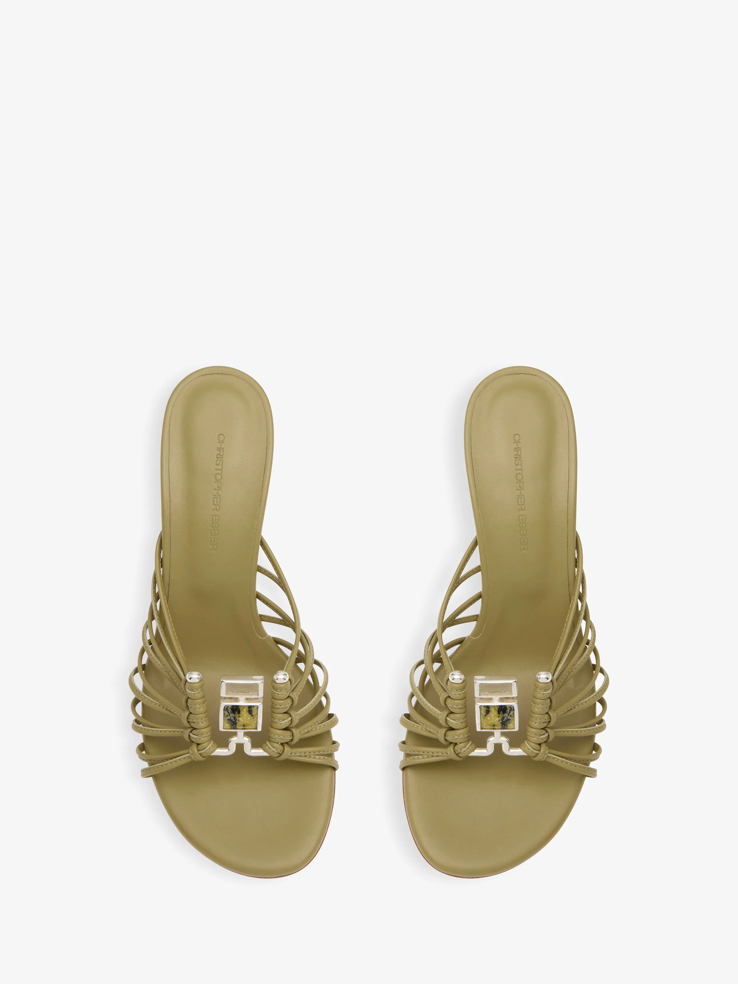 Bezel Quartz Caged Heel sold by Christopher Esber product image thumbnail 4