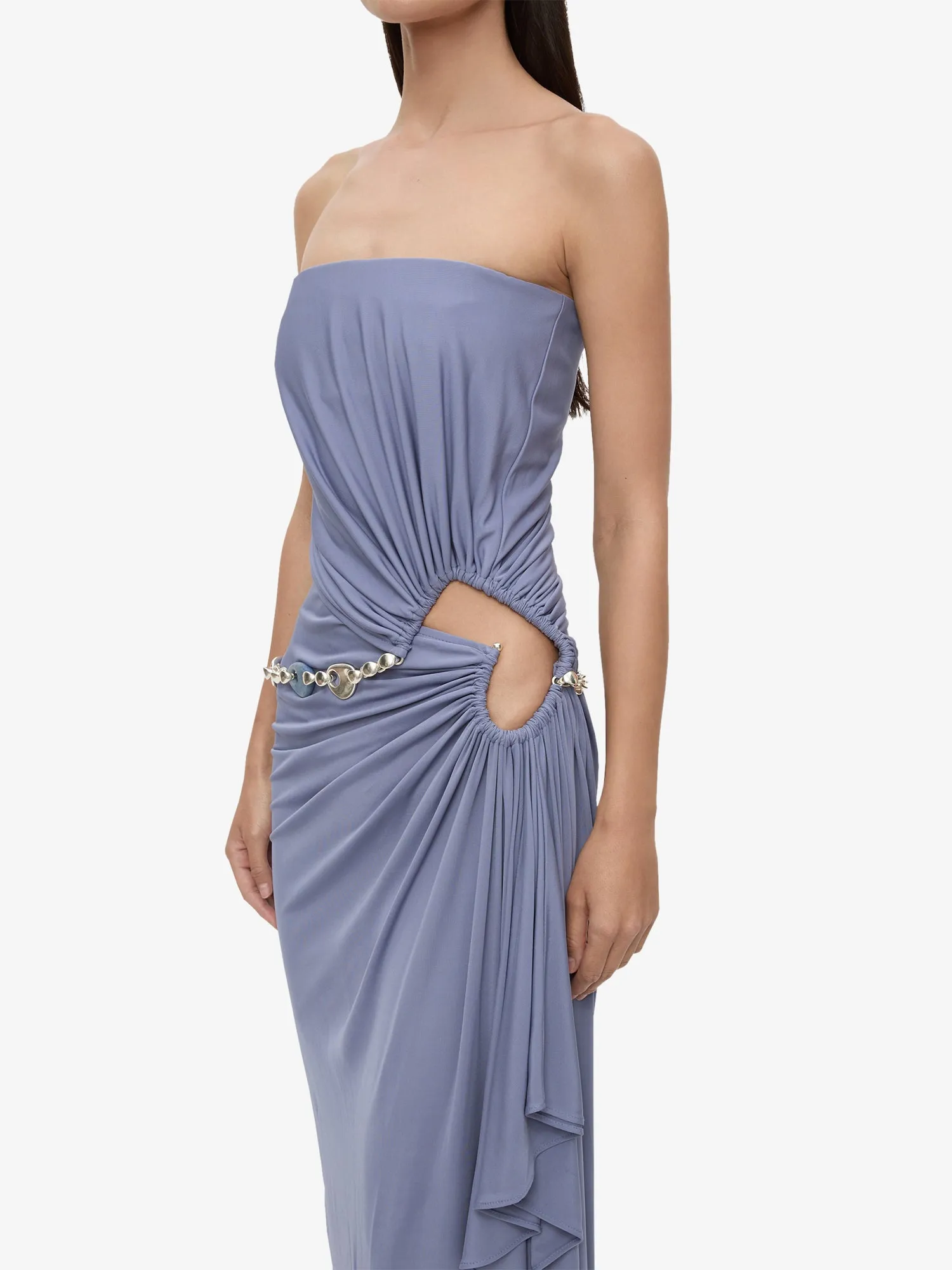 Crystal Cable Chain Strapless Gown sold by Christopher Esber product image thumbnail 3