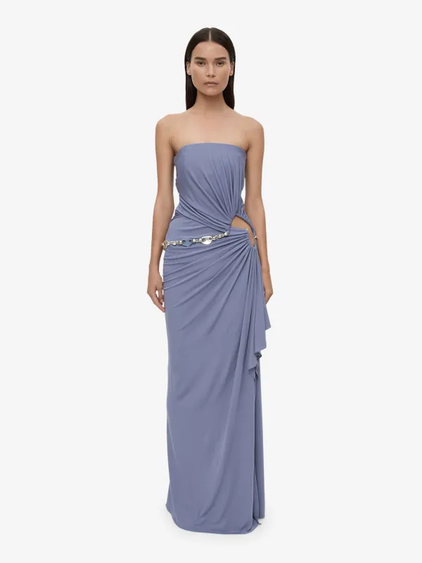 Crystal Cable Chain Strapless Gown sold by Christopher Esber