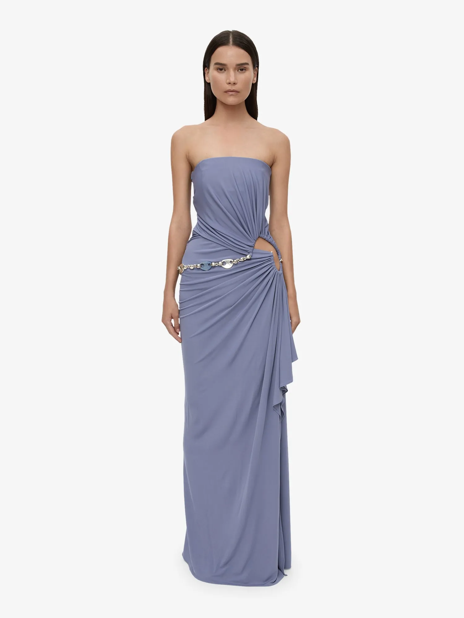 Crystal Cable Chain Strapless Gown sold by Christopher Esber